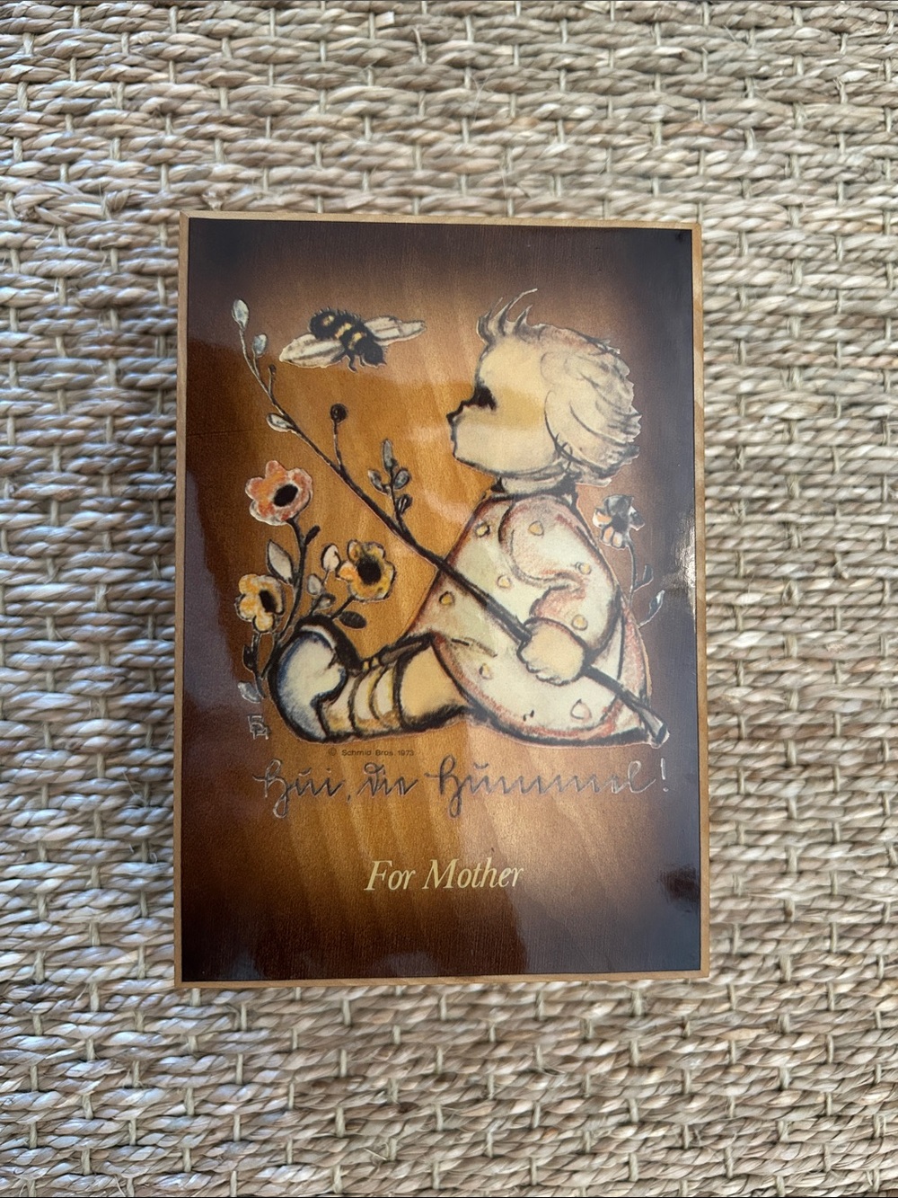 The original Berta Hummel “For Mother” music box